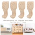 thumbnail image 3 of LYUMO Pied de Garde-Robe, 4 Pcs Pieds Sculptés pour Armoire Canapé Placard Pied de Table Basse Accessoires pour Hôtel, 3 of 8