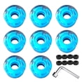 thumbnail image 1 of 8 Pcs Roues de Planche à Roulettes, Roues de Remplacement Lumineuses à DEL, Ensemble de Roues de Longboard, Roue Coussin en PU 78A pour Long Board, Patinage à Double Rangée et Accessoires de Planche à Roulettes, 1 of 6