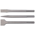 thumbnail image 2 of Hammer Drill Chisels Set, Concrete Removal Tool 3Pcs Chisel Kit Torsion Resistant Labor Saving High Hardness  For  Electrical Tools For  For  Round Handle,5 Pit Handle, 2 of 8