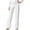 White-wide leg trousers, variant on YFNNUP Womens Work Pants Wide Straight Leg Pant Slim Fit High Waist Dress Trouser Pull On Casual Office Business Trousers Army Green XXL