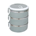 thumbnail image 1 of Meitianfacai Lunch Box Food Container, 2100ml 3 Layer Round Food Lunch Box Stainless Steel Lunch Box Lunch Box Food Storage Box Children's Lunch Box Hot Food, 1 of 1