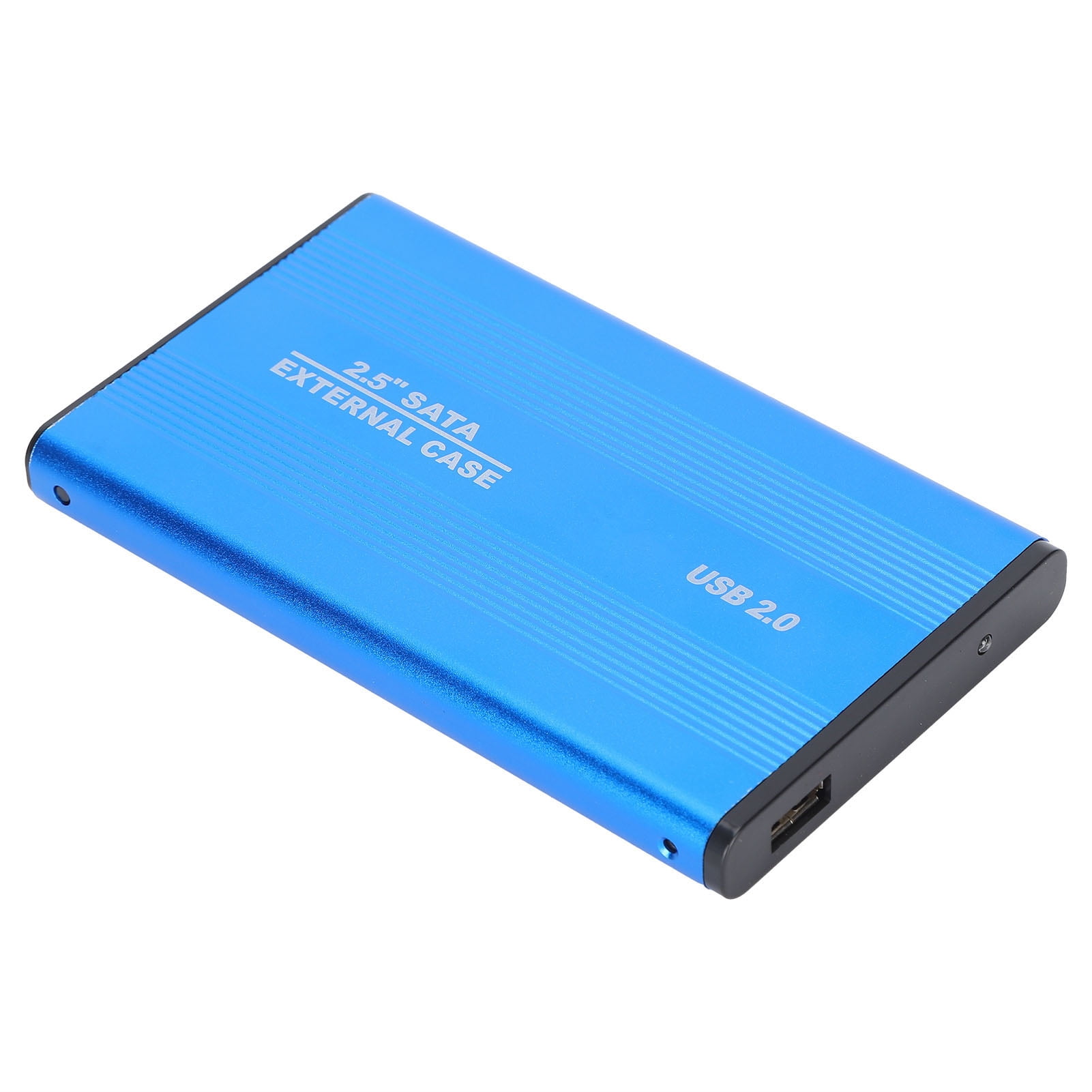 2.5in 2TB Portable External Hard Drive Enclosure, HDD Plug Play 3TB USB2.0 SSD Disk Box 1tb External Hard Enclosures for OS X Laptops Data Storage Noir Drive HDD SSD Laptops