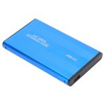 2.5in 2TB Portable External Hard Drive Enclosure, HDD Plug Play 3TB USB2.0 SSD Disk Box 1tb External Hard Enclosures for OS X Laptops Data Storage Noir Drive HDD SSD Laptops