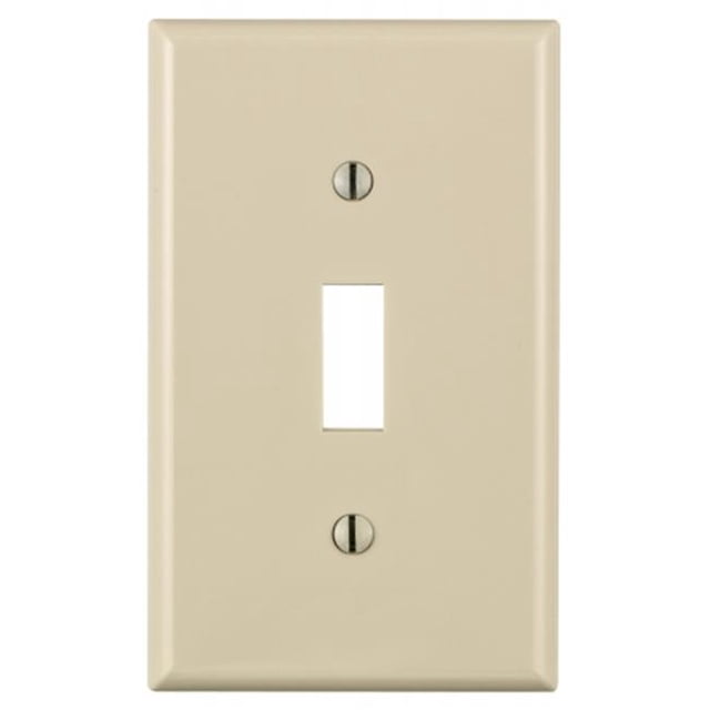 Light Almond 1 Gang Toggle Switch Wall Plate