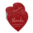 thumbnail image 1 of Inkdotpot Real Rose Gold Foil Thanks For Celebrating With Me Birthday Tags Favor Hang Paper Tags 50 Pieces, 1 of 1
