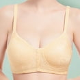 thumbnail image 2 of VEKDONE Woman's Solid Color Thin Style Ventilate Large Size Bra Without Steel Rim Khaki 44/100, 2 of 7