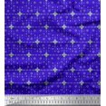 thumbnail image 1 of Soimoi Blue Viscose Chiffon Fabric Aztec Geometric Fabric Prints By Yard 42 Inch Wide, 1 of 3
