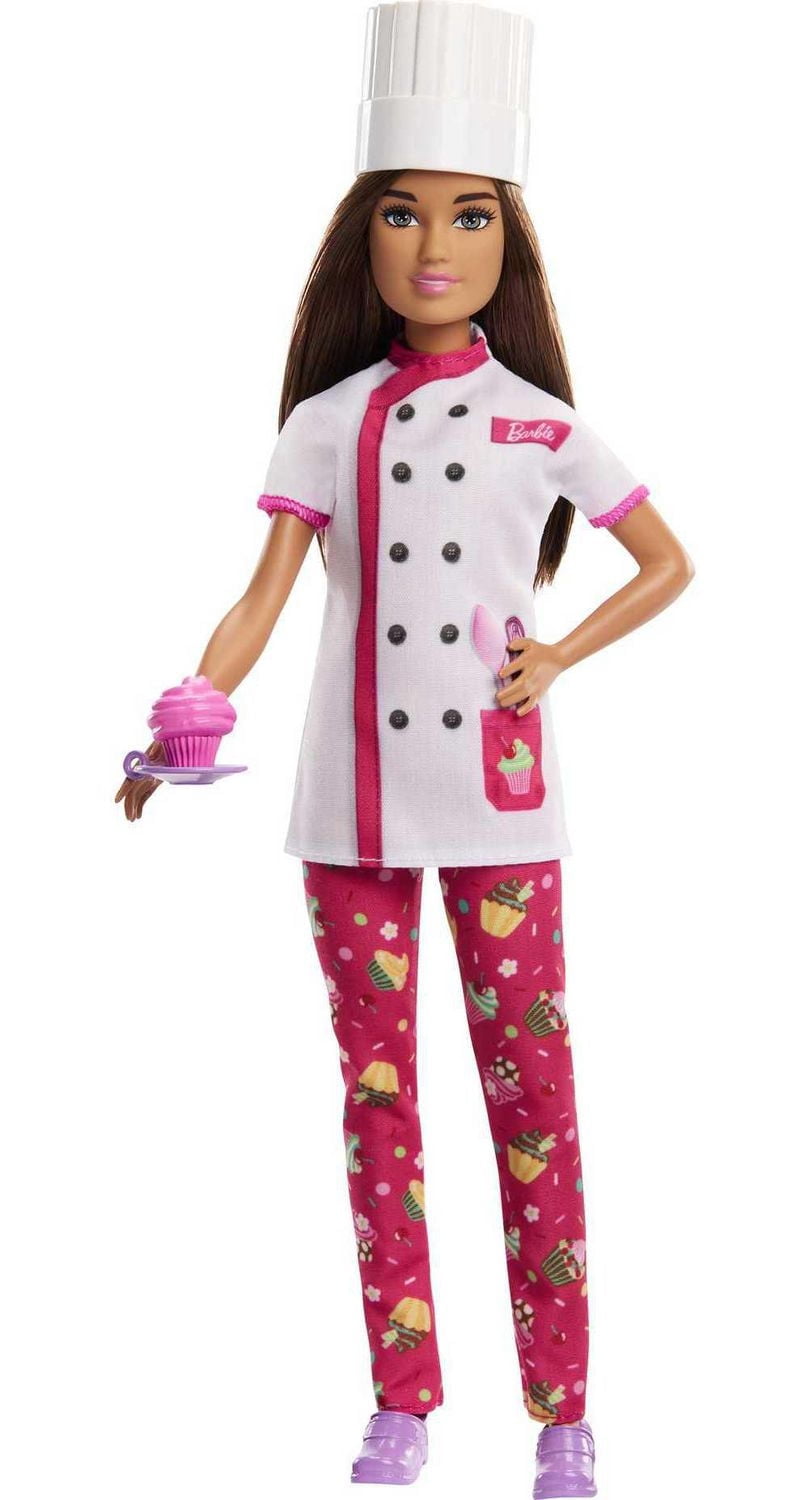 Barbie Métiers-Poupée Barbie Cheffe Pâtissière et accessoires