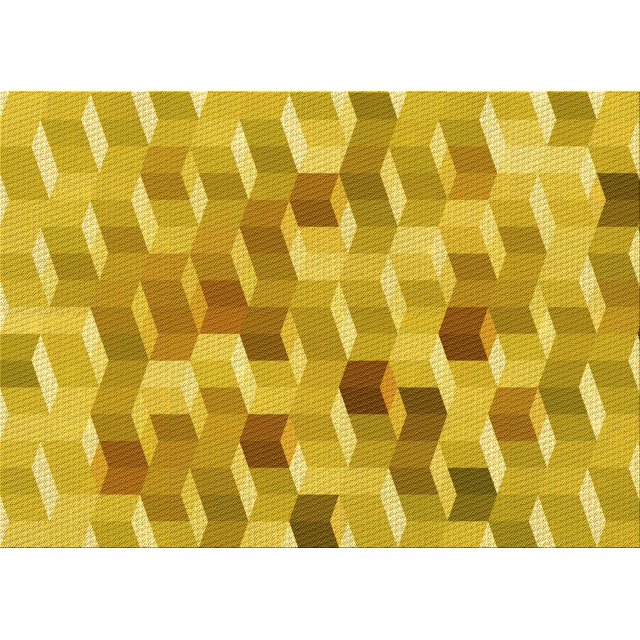 Ahgly Company Machine Washable Indoor Rectangle Transitional Bright Gold Yellow Area Rugs, 2' x 3'