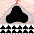 thumbnail image 1 of 12Pcs Non Slip Rug Gripper Anti-slip Carpet Gripper Reusable and Washable Rug Pad Gripper Strong Sticky (Black/White), 1 of 10