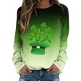 thumbnail image 1 of QIPOPIQ Chandails à Manches Longues pour Femmes T-Shirts de la Saint-Patrick Chandail Shamrock T-Shirt Vert Hauts T-Shirts de la Saint-Patrick Tuniques à Col Rond pour Dames T-Shirts de Fête T-Shirts Graphiques Aubaines, 1 of 4