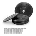 thumbnail image 2 of CAP Strength Olympic Rubber Bumper Plate Set, 15 lb Pair, 2 of 5