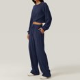 thumbnail image 3 of Timegard Survêtement pour Femmes 2 Pcs Hauts Courts à Manches Longues et Pantalons à Jambe Droite à Taille Élastique Ensembles de Course Athlétiques, 3 of 6