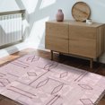 thumbnail image 2 of Casavani Flat Weave Geometric Dining Room Rug,Brown 3x10 Ft, 2 of 6
