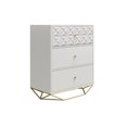 thumbnail image 1 of CosmoLiving by Cosmopolitan Blair 3 Drawer Dresser, White, 1 of 8