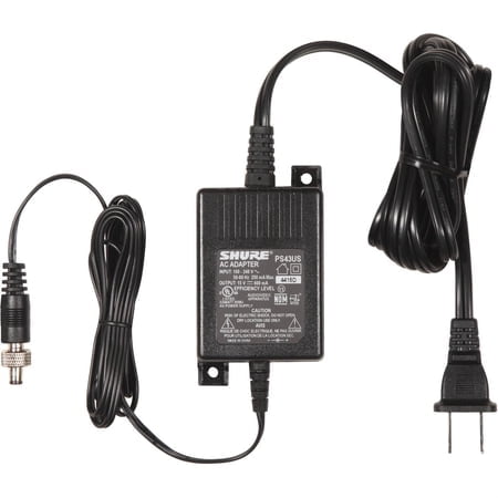 Shure PS43US In-Line Power Supply for GLX4 & ULX4 Wireless Receivers