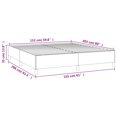 thumbnail image 2 of vidaXL Bed Frame White 152x203 cm Queen Faux Leather, 2 of 7