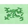 thumbnail image 1 of Ahgly Tapis Rectangulaire Lavable en Machine Intérieur Transitionnel Vert Clair, 5 Pieds x 7 Pieds, 1 of 7