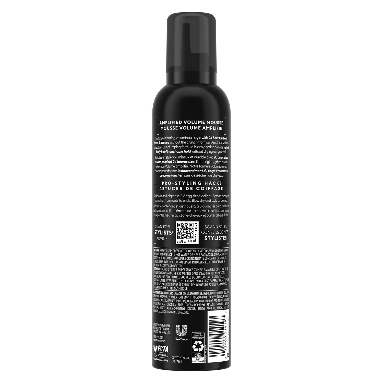 TRESemmé Mousse Amplified Volume 24H Lift + Boost, 298 g