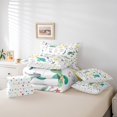 thumbnail image 4 of 7 Piece Bed in a Bag Full Size Comforter Set for Kids Floral Turtle Bedding Set,Cartoon Animal Reversible Bed Set,Blossom Comforter with Sheet Set,All Season, 4 of 5