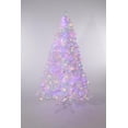 thumbnail image 1 of Ourlova 7.5 ft White Spruce Pre lit Artificial Christmas Tree with 150 Dual Color LED Lights, 1 of 7