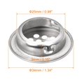 thumbnail image 2 of Unique Bargains Évent Circulaire de 25 mm, Lot de 40 Évents d'Air Ronds en Acier Inoxydable, Ton Argent, 2 of 5