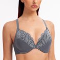 thumbnail image 5 of MELENECA Female Racerback Front Closure Unlined Underwire Bra for Women Anthracite 46C, 5 of 5