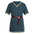 thumbnail image 1 of Men Medieval Costume Renaissance Templar Knight Vintage Tunic Tops, 1 of 6
