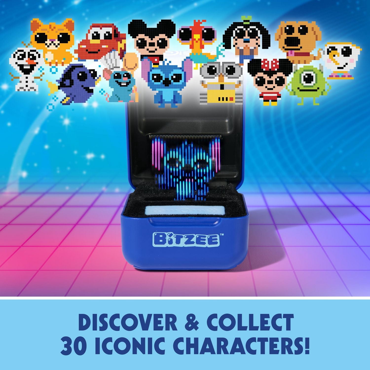 Bitzee, Disney, jouet interactif avec 30 personnages à l'intérieur, réagit aux gestes, aux mouvements et au toucher, jouets Disney et animal de compagnie numérique pour les filles, les garçons et les