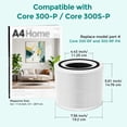 thumbnail image 3 of Fil-fresh Core 300 Replacement Filter Compatible with LEVOIT Air Purifier HEPA White 2-Pack, 3 of 11