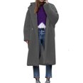 thumbnail image 1 of LOVZFMLL Vestes pour Femmes Manteau à Manches Longues en Cheveux d'Agneau Col Chaud, 1 of 7
