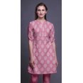 thumbnail image 4 of Bimba Kurtis Indiennes Courtes pour Femmes Tunique Imprimée Chemise à Manches Roulées, 4 of 6