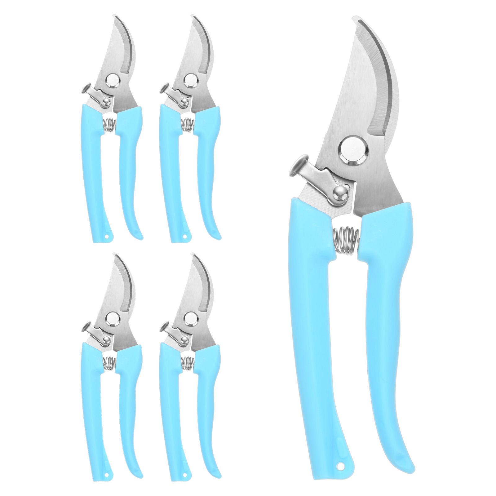 Uxcell 4-Pack Bypass Pruning Shears for Garden, 6.6 Inch Stainless Steel Scissors