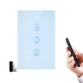 thumbnail image 3 of Wi-Fi Smart Dimmer Touch Switch Voice Control Compatible with Alexa Google Home APP Remote Control Schedule Family Share Light Control Touched Switch, 3 of 8