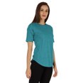 thumbnail image 2 of Inkmeso Coupe Régulière Col Rond Uni pour Femmes Manches Courtes Décontractées Tee-Shirt Doux, 2 of 6