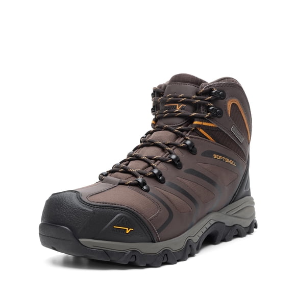 NORTIV 8 Bottes de Travail Imperméables à Embout d'Acier pour Hommes Chaussures de Sécurité Industrielles Antidérapantes Botte de Protection de Construction ARMADILLO-STL ASTM F2413-18 Stan