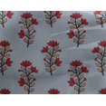 thumbnail image 4 of oneOone Georgette Viscose Fabric Leaves & Floral Block Print Fabric BTY 42 Inch Wide, 4 of 4