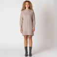 thumbnail image 3 of Devoted long sleeve wide rib mock neck sweater dress, 3 of 4