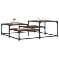 thumbnail image 1 of vidaXL Coffee Table Brown Oak 107x107x40 cm Engineered Wood, 1 of 5