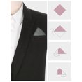 thumbnail image 3 of INSPIRE CHIC Men's Cotton Handkerchiefs Solid Color Pocket Square for Men Dark Gray One Size, 3 of 4