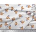 thumbnail image 2 of Soimoi polyester Crepe Fabric Wool & Cat Animal Printed Fabric 1 Yard 42 Inch Wide, 2 of 3