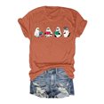 thumbnail image 1 of LUOGENLI T-shirts pour Femme pour Femmes T-Shirt à Manches Courtes à Imprimé Floral à la Mode pour Célébration de Jour / Haut à Col Rond T-shirts pour Femmes T-shirts Graphiques T-shirts Vintage de la Saint-Valentin Orange G, 1 of 3