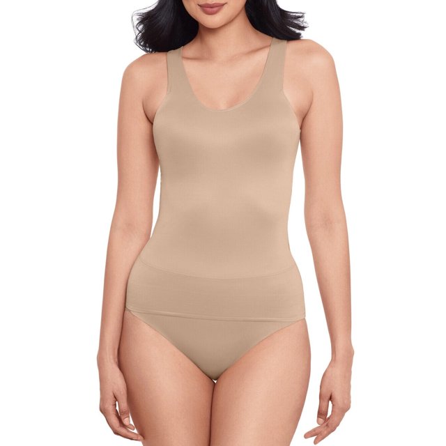 Miraclesuit Back Wrap Shaping Tank - 2433 (Warm Beige, L)