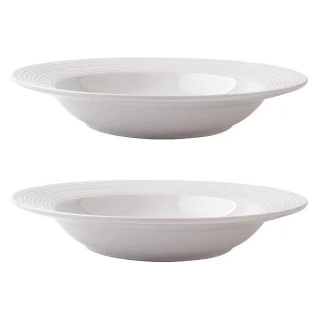 TIMIFIS Plastic Western-Style Dinner Plates Pure White Design Household Western Food Plates, Pasta Plates, Hotel Restaurant Tableware, Meal Plates, Dish Plates Dinner Plates Kitchen Gadgets