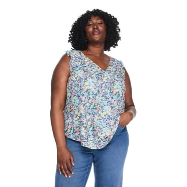 Lane Bryant Women's Plus Knit V-Neck Top