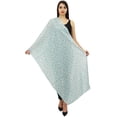 thumbnail image 1 of Phagun Women Neck Wrap Dupatta Scarf Rabbit Print Cotton Voile Long Stole-Light Blue, 1 of 1