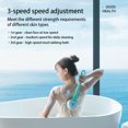 thumbnail image 4 of Electric Bath Brush Rechargeable 3 Speeds Adjustable 360 Degree Rotatable Back Scrubber Spinning Multifunctional with 5 Heads Green, 4 of 8