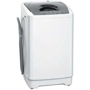 Portable Washing Machine, Full Automatic 1.3 Cu. Ft. Compact Washer, White