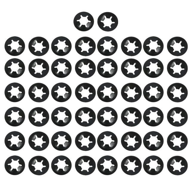 Unique Bargains 50 Pcs 6mm x 14mm Internal Tooth Starlock Star Lock Locking Washers
