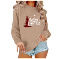 thumbnail image 1 of Pisexur Christmas Sweat-Shirt Décontracté à Manches Longues Col Rond pour Femmes, Pull Confortable et Ample, Imprimé Mode Festival Automne, 1 of 4